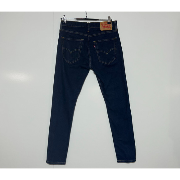 Levis 512 Slim Jeans Mens 31X32 Blue Tapered Dark Wash Measures 30X31 - Picture 3 of 10